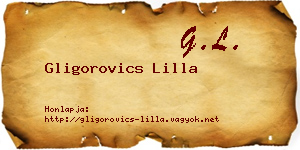 Gligorovics Lilla névjegykártya