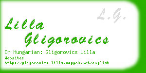 lilla gligorovics business card